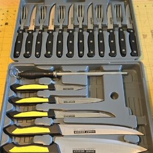 Premium Black/Yellow Knife Set